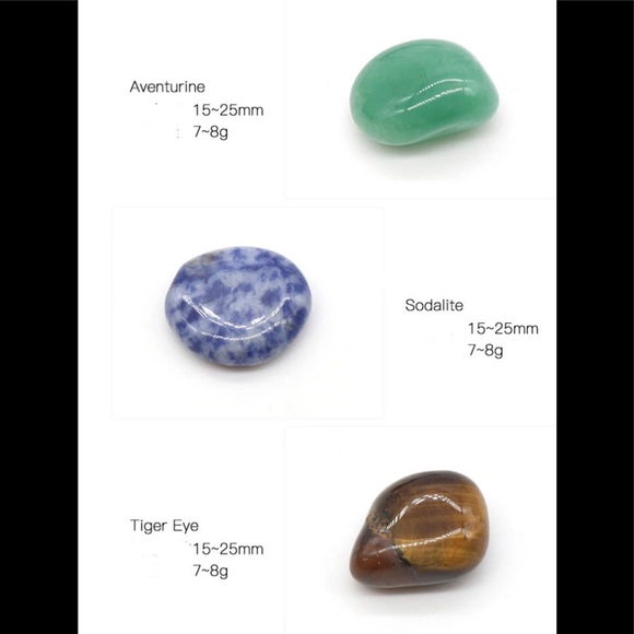 (Only 1 sets left)Crystal collection chakra stone set with necklace in abag+box - Picture 5 of 9